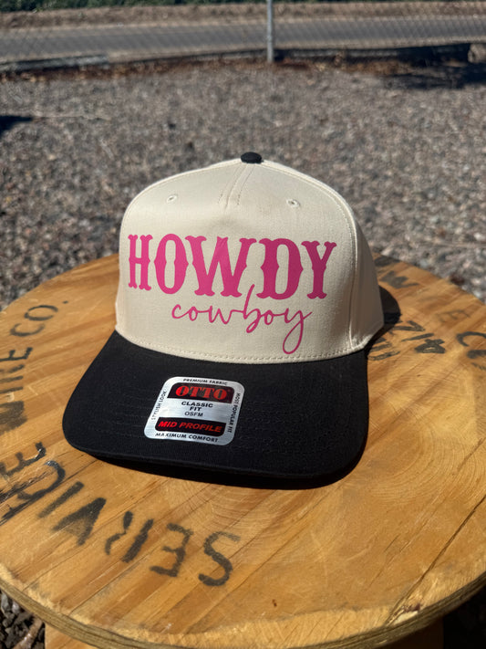 Howdy Cowboy trucker hat