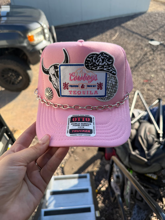 Pink Cowboys and Tequila hat