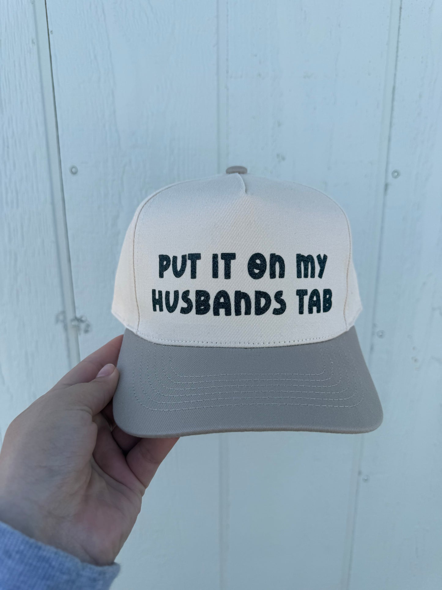 Put it on my Husbands Tab