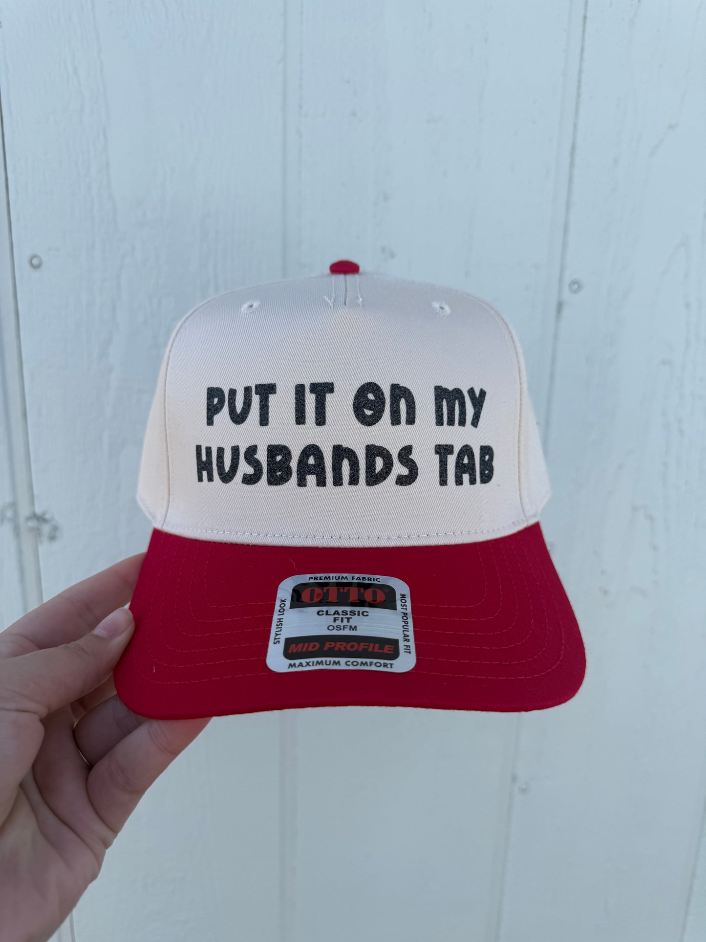 Put it on my Husbands Tab