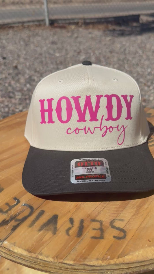 Howdy Cowboy trucker hat