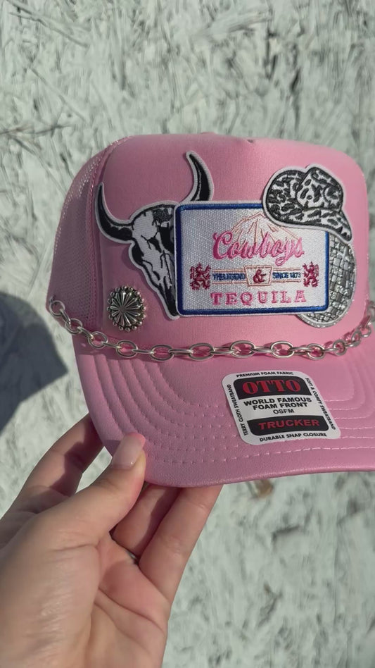 Pink Cowboys and Tequila hat